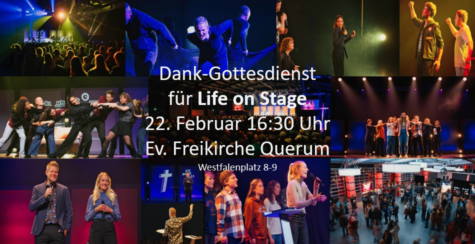 Dank-Gottesdienst für Life on Stage