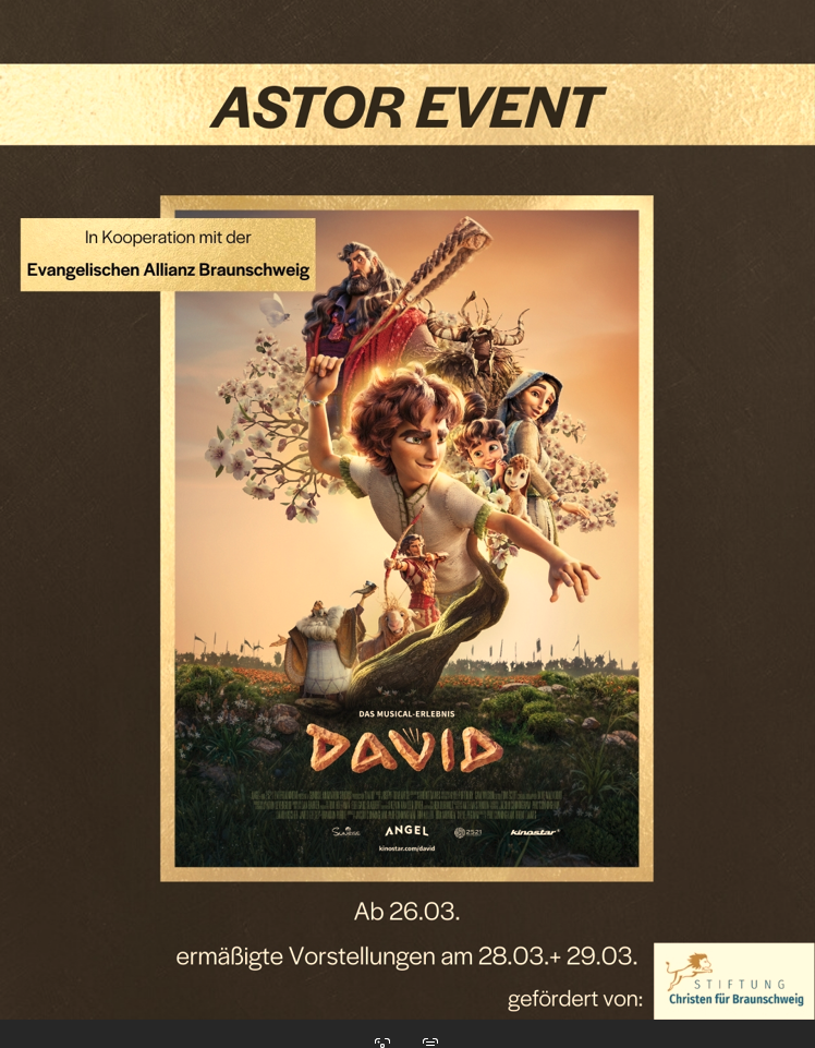 ASTOR Kino: Die Geschichte von DAVID