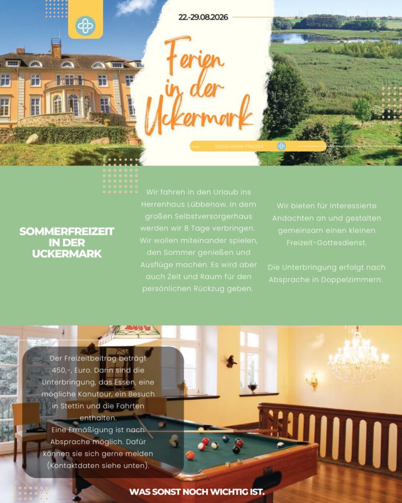 Sommerfreizeit in der Uckermark