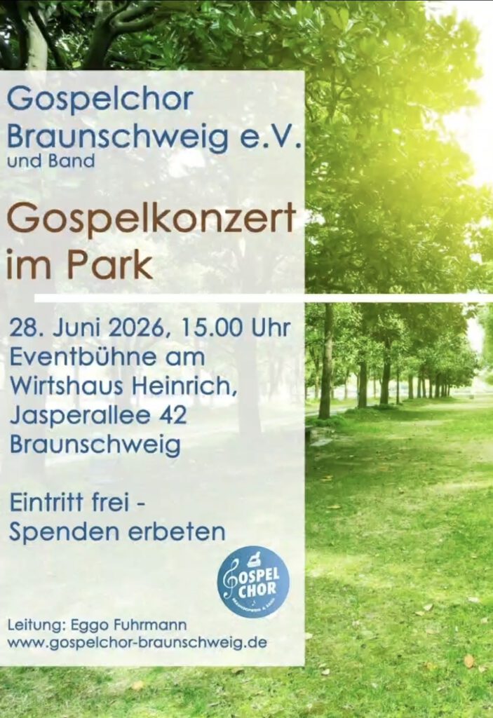 Gospelkonzert im Stadtpark