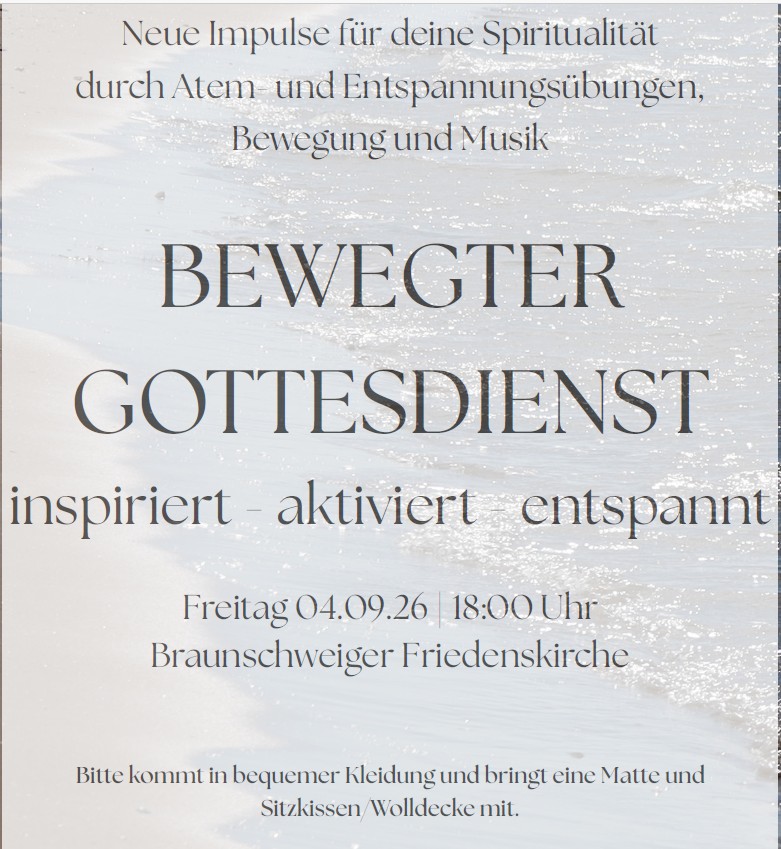 Bewegter Gottesdienst in der BS Friedenskirche
